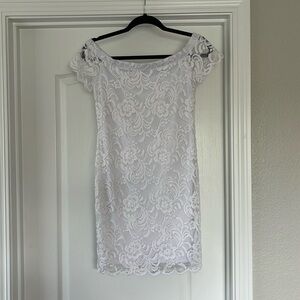 White lace pre teen/teen mini dress. Size small. Worn twice.